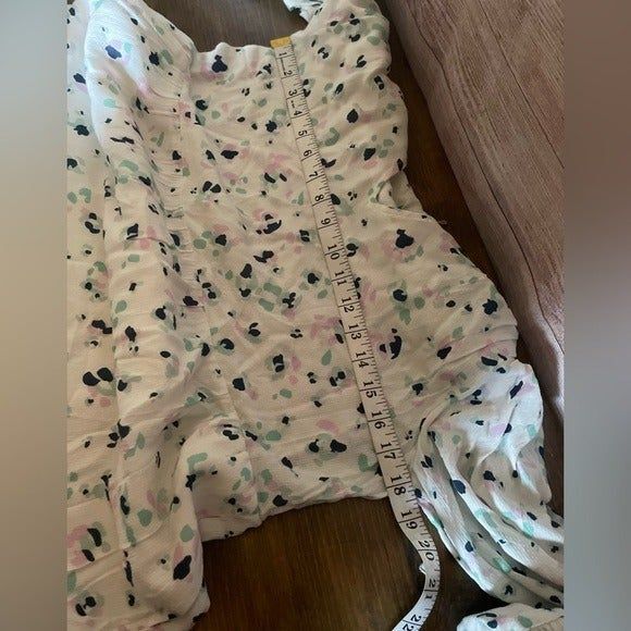 A New Day Cream Long Sleeve V Neck Midi Dress XSmall prairie cottage core NWOT. - Picture 8 of 12